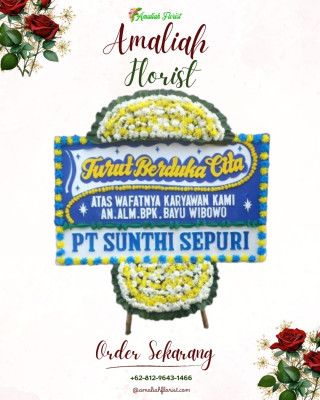 Papan Bunga Duka di Kepatihan Kulon